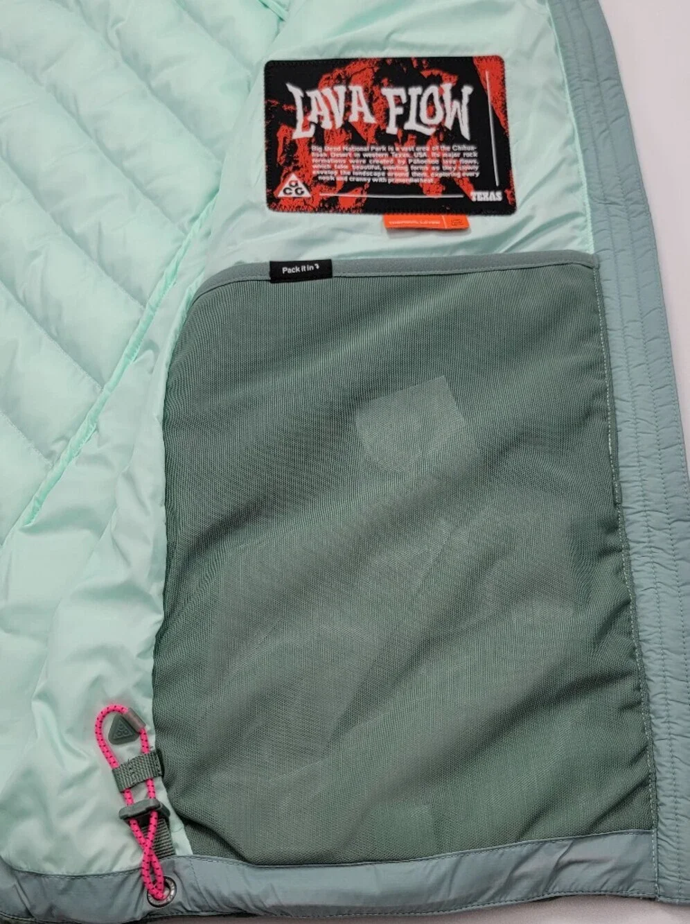 Nike ACG Therma-FIT ADV Vest Men’s Size S Lava Flow Cannon Mint Foam  HV0605-017